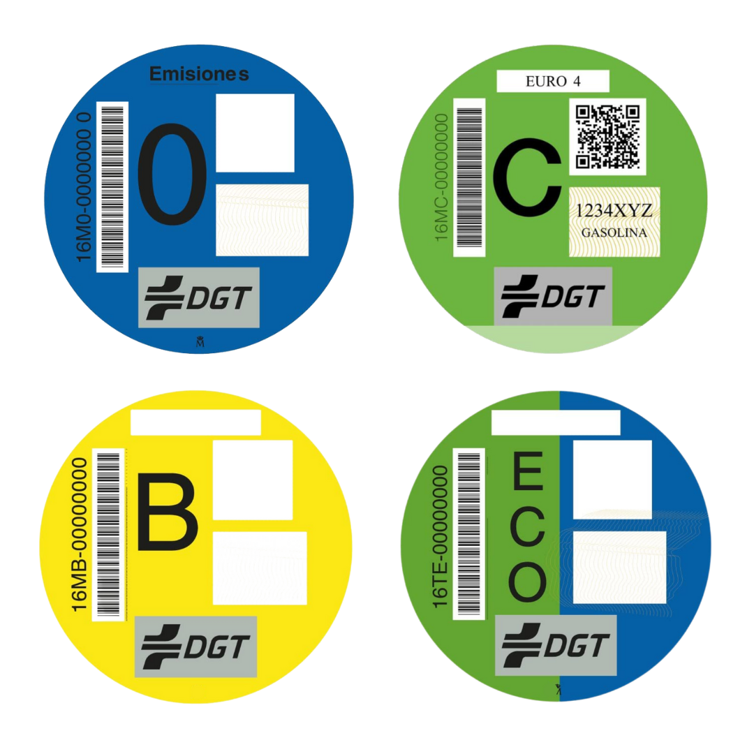 Distintivo Ambiental DGT oficial — Ecovial360